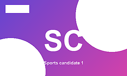 Sports candidate 1 placeholder visual